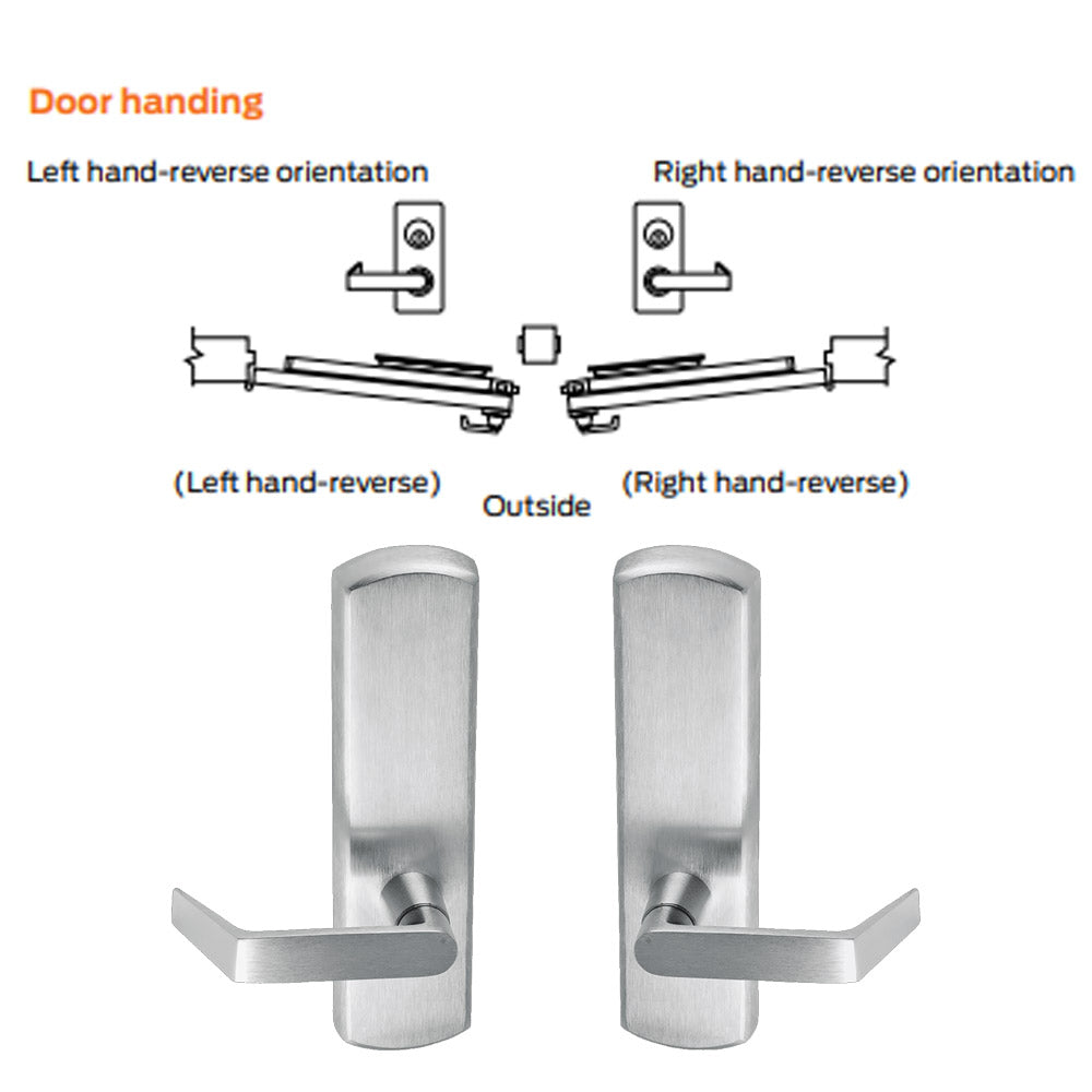 Von Duprin 996LBER/V Lever, Blank Escutcheon Trim for Rim, Surface