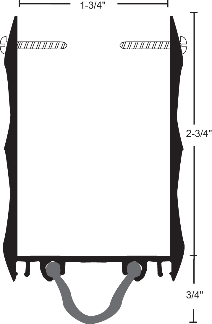 NGP 99N Extended Door Shoe with Neoprene Insert
