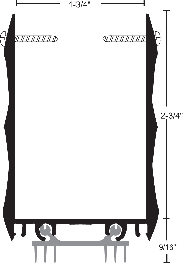 NGP 99T6 Extended Door Shoe with Thermoplastic Insert