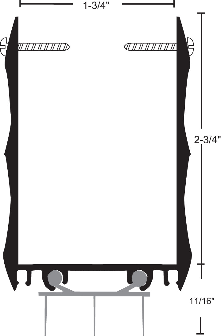 NGP 99T Extended Door Shoe with Thermoplastic Insert