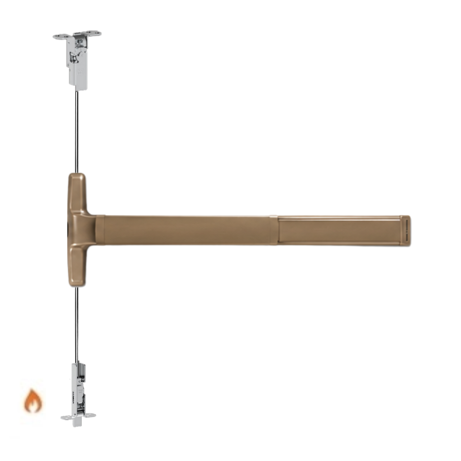Von Duprin 3350AWDC-EO-F/3550AWDC-EO-F - Exit Only Wood Door Concealed Vertical Cable Devices - Fire Rated