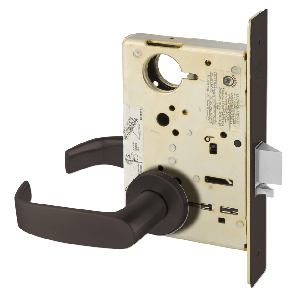 Sargent 8295 Single Dummy Trim with Lockbody, Non-Keyed Heavy Duty Mortise Lock, Grade 1