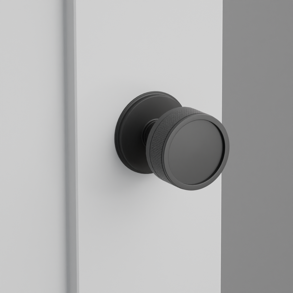 Emtek Knurled Knob with Watford Rosette