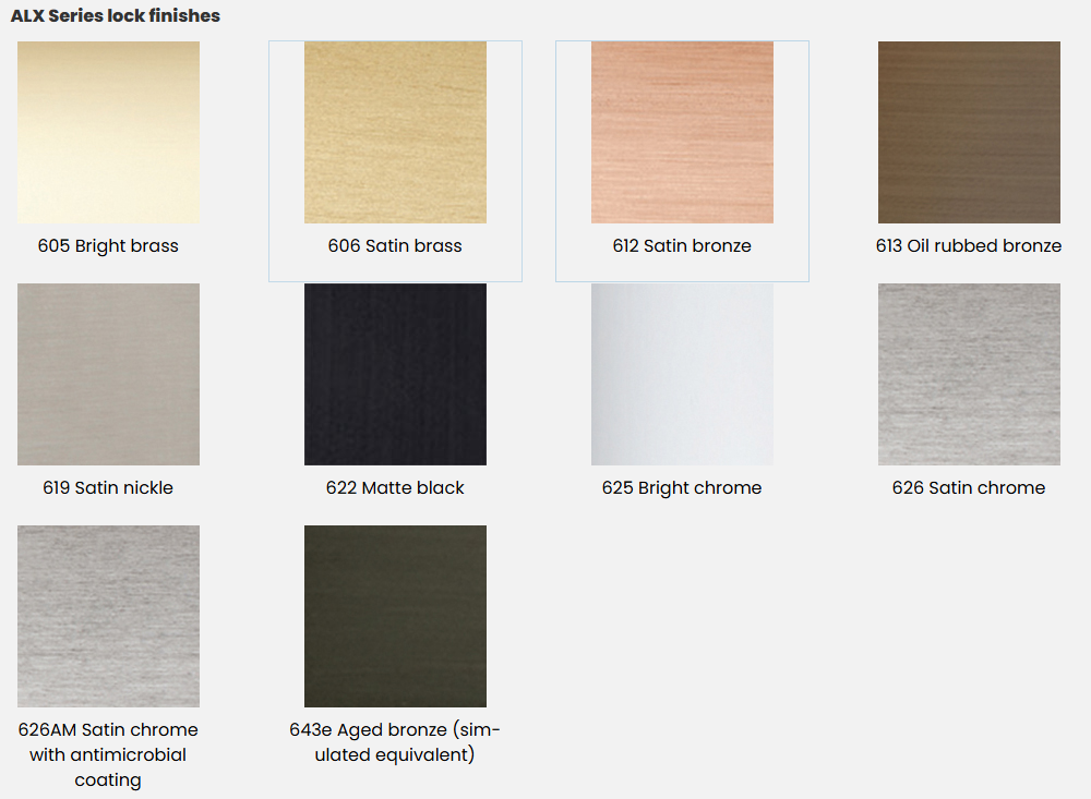 Schlage ALX80 Storeroom Lever Lock ALX Series – US Lock Supply