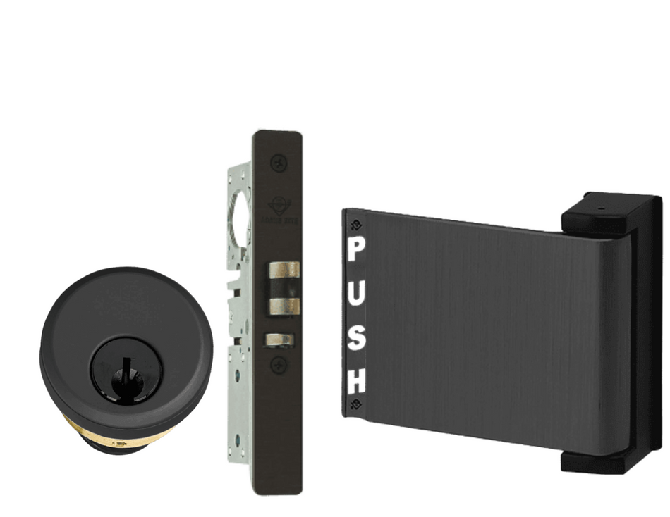 Adams Rite Mortise Latch, Push Paddle & Cylinder Storefront Door Kit