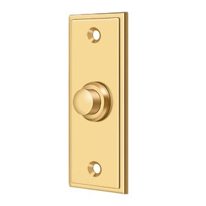 Deltana BBS333 Bell Button, Rectangular, Contemporary