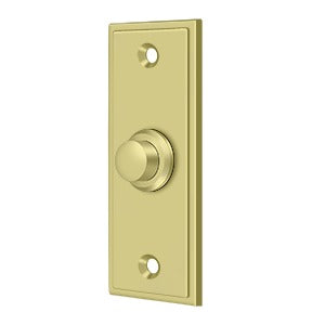 Deltana BBS333 Bell Button, Rectangular, Contemporary