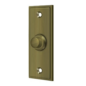 Deltana BBS333 Bell Button, Rectangular, Contemporary