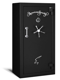 American Security BFX6032-LTN-F-BK-A-E1 120 Minute Fire 9-9-18 + 2 Gun Safe Black Textured Finish with Chrome Hardware Electronic Lock 958lbs (CONTACT FOR QUOTE ON SHIPPING)