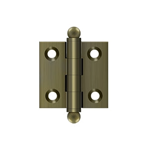 Deltana CH1515 Cabinet Hinge, 1-1/2" x 1-1/2", with Ball Tips (Pair)