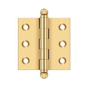 Deltana CH2020 Cabinet Hinge, 2" x 2", with Ball Tips (Pair)