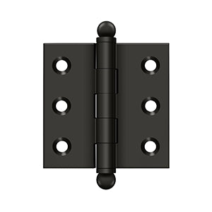 Deltana CH2020 Cabinet Hinge, 2" x 2", with Ball Tips (Pair)