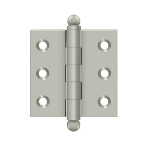 Deltana CH2020 Cabinet Hinge, 2" x 2", with Ball Tips (Pair)