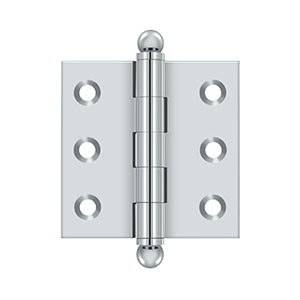 Deltana CH2020 Cabinet Hinge, 2" x 2", with Ball Tips (Pair)