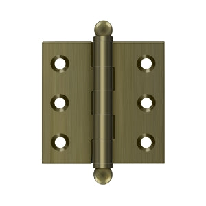 Deltana CH2020 Cabinet Hinge, 2" x 2", with Ball Tips (Pair)