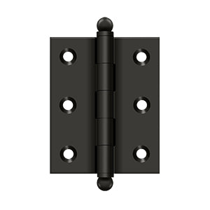 Deltana CH2520 Cabinet Hinge, 2-1/2 x 2", with Ball Tips (Pair)