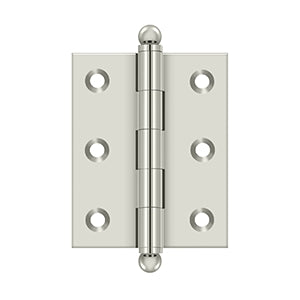 Deltana CH2520 Cabinet Hinge, 2-1/2 x 2", with Ball Tips (Pair)
