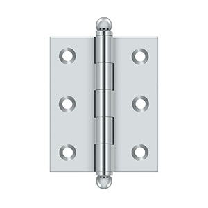 Deltana CH2520 Cabinet Hinge, 2-1/2 x 2", with Ball Tips (Pair)