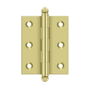Deltana CH2520 Cabinet Hinge, 2-1/2 x 2", with Ball Tips (Pair)