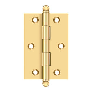 Deltana CH3020 Cabinet Hinge, 3" x 2", with Ball Tips (Pair)