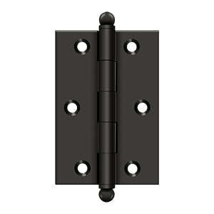 Deltana CH3020 Cabinet Hinge, 3" x 2", with Ball Tips (Pair)
