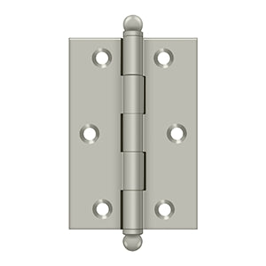 Deltana CH3020 Cabinet Hinge, 3" x 2", with Ball Tips (Pair)