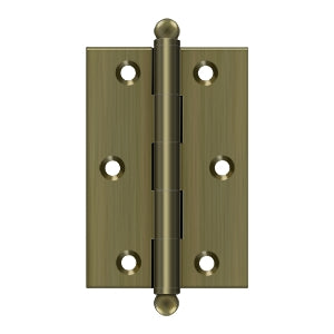 Deltana CH3020 Cabinet Hinge, 3" x 2", with Ball Tips (Pair)