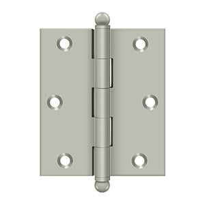 Deltana CH2517 Cabinet Hinge, 2-1/2" x 1-11/16", with Ball Tips (Pair)