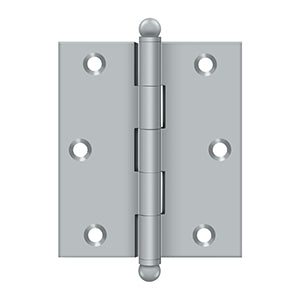 Deltana CH2517 Cabinet Hinge, 2-1/2" x 1-11/16", with Ball Tips (Pair)