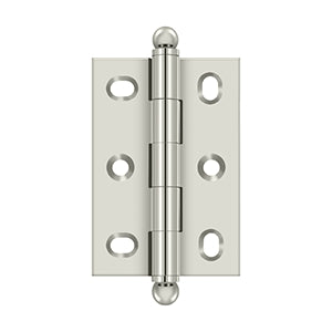 Deltana CHA2517 Cabinet Hinge, 2-1/2 x 1-3/4" Adjustable with Ball Tips (Pair)