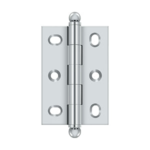 Deltana CHA2517 Cabinet Hinge, 2-1/2 x 1-3/4" Adjustable with Ball Tips (Pair)