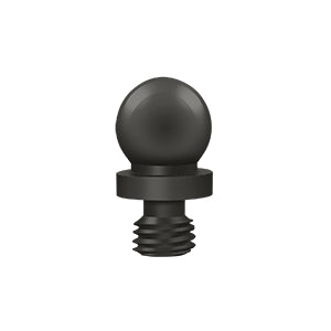 Deltana CHBT Cabinet Hinge Finial, Ball Tip, Solid Brass