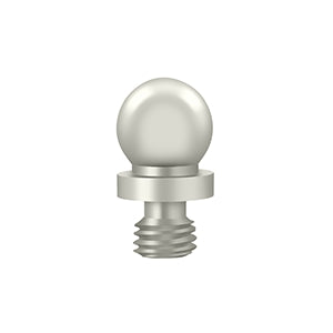 Deltana CHBT Cabinet Hinge Finial, Ball Tip, Solid Brass