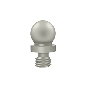 Deltana CHBT Cabinet Hinge Finial, Ball Tip, Solid Brass