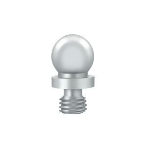 Deltana CHBT Cabinet Hinge Finial, Ball Tip, Solid Brass