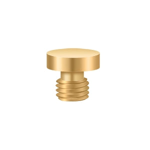 Deltana CHB Cabinet Hinge Finial, Button Tip, Solid Brass