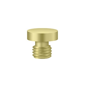 Deltana CHB Cabinet Hinge Finial, Button Tip, Solid Brass