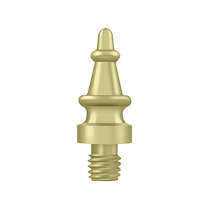 Deltana CHST Cabinet Hinge Finial, Steeple Tip, Solid Brass