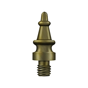 Deltana CHST Cabinet Hinge Finial, Steeple Tip, Solid Brass