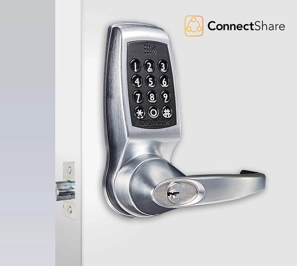 Codelocks CL4510CC ConnectShare Smart Lock Medium Duty Tubular Latch