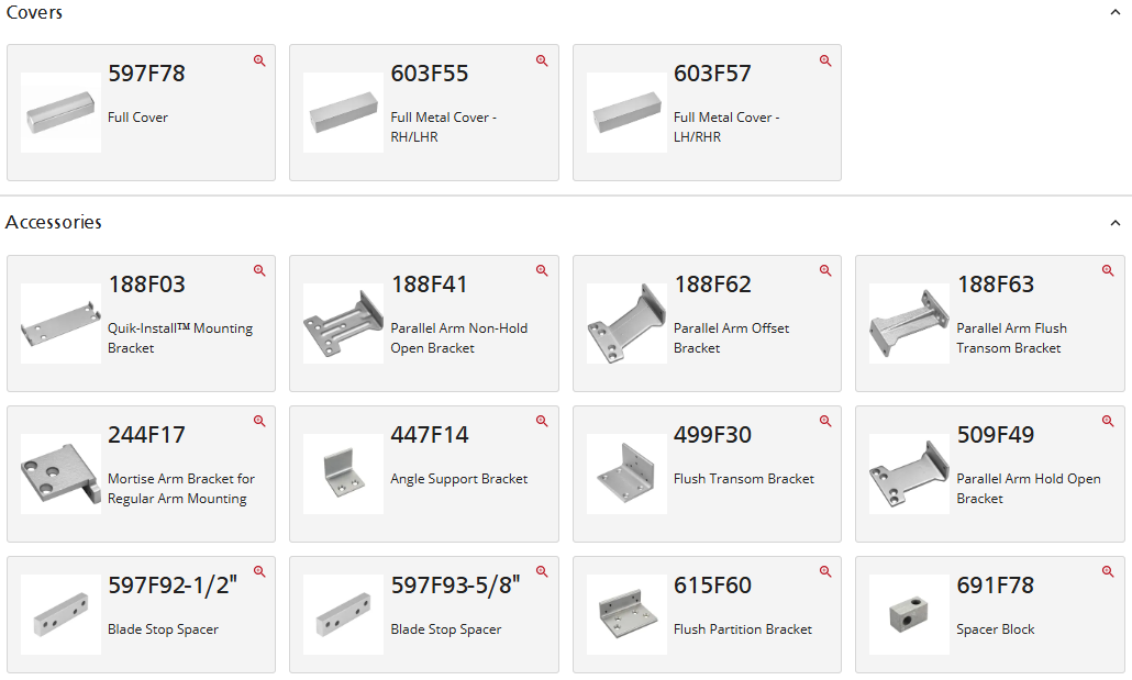 Corbin Russwin DC6200 / DC6210 Multi Sized Door Closer DC6000 Series ...