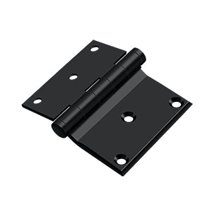 Deltana DHS3035 Half Surface Hinge, 3" x 3-1/2", Solid Brass (Pair)