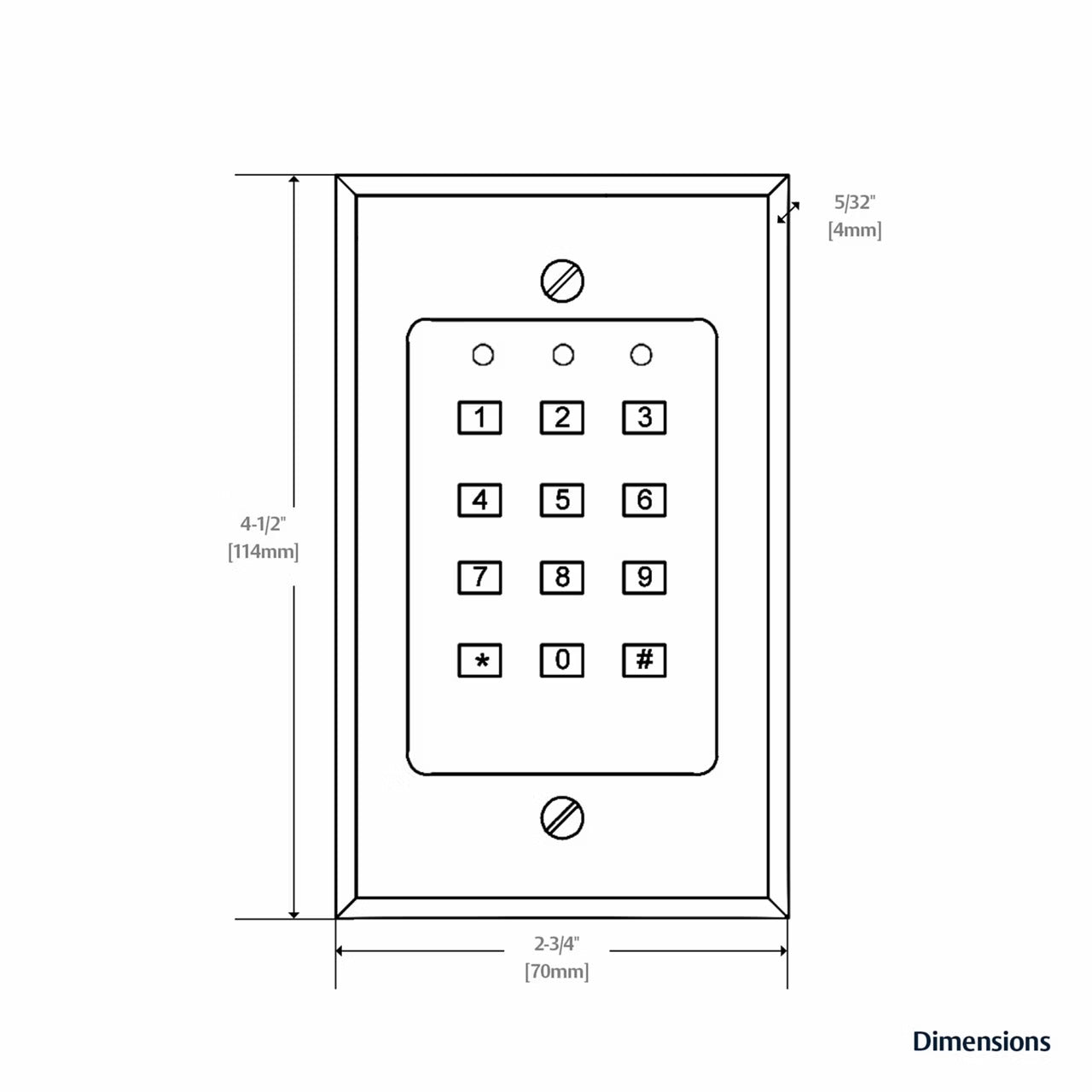 Securitron DK-12 Digital Keypad – US Lock Supply