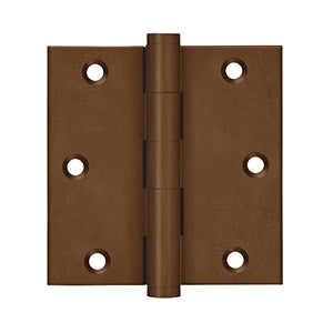Deltana DSB35 3-1/2" x 3-1/2" Square Hinge, Residential (Pair)