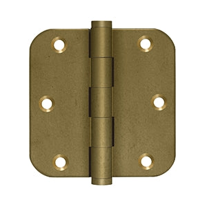 Deltana DSB35R5-R 3-1/2" x 3-1/2" x 5/8" Radius Hinge, Residential (Pair)