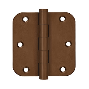 Deltana DSB35R5-R 3-1/2" x 3-1/2" x 5/8" Radius Hinge, Residential (Pair)