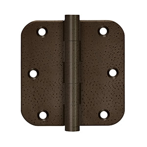 Deltana DSB35R5-R 3-1/2" x 3-1/2" x 5/8" Radius Hinge, Residential (Pair)