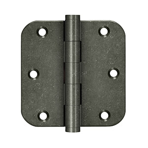 Deltana DSB35R5-R 3-1/2" x 3-1/2" x 5/8" Radius Hinge, Residential (Pair)