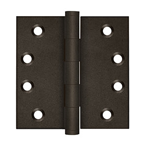 Deltana DSB4 4" x 4" Standard Square Hinges (Pair)