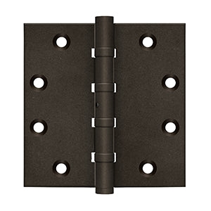 Deltana DSB45NB 4-1/2" x 4-1/2" Square Hinges, Ball Bearings, NRP (Pair)